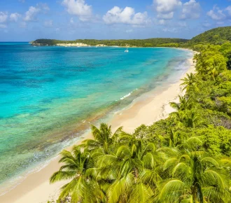 Plage de vieux-fort à saint-louis de Marie-Galante, Guadeloupe, Saint-Louis